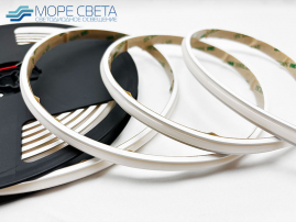 Светодиодная лента Lux SL COB 480LED 10W 2700-3200K 24V IP67 Терм. Теплая белая