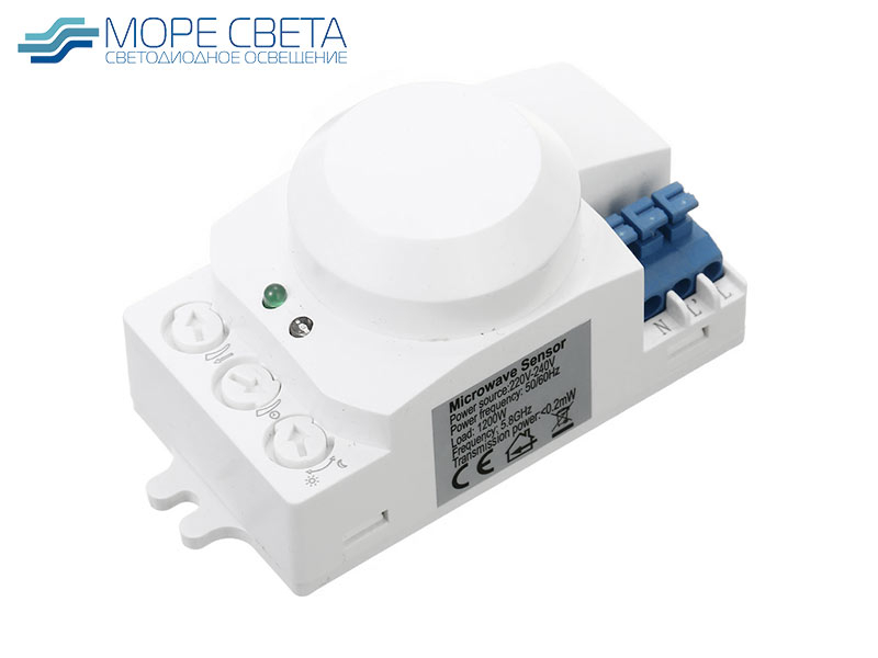 Датчик движения микроволновый SL-MC1200 1200W 360° 220V белый