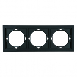 STEKKER МИЯ Рамка 3-я ЧЕРНЫЙ БАРХАТ PFR00-3003-05 IP20
