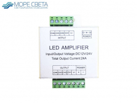 Светодиодный усилитель LN24W (RGBW, 12-24V, 24A, 288-576W, Серый)