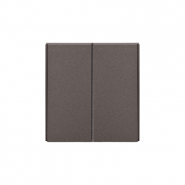 KRANZ KR-78-0706-6 Выключатель STRONG 2 кл 10А с/у графит