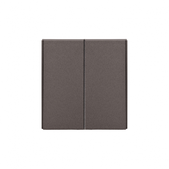 KRANZ  KR-78-0706-6 Выключатель STRONG 2 кл 10А с/у графит