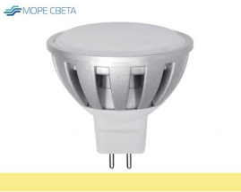 Светодиодная лампа GU5.3 7-8W 2700-3200K 220V теплая белая