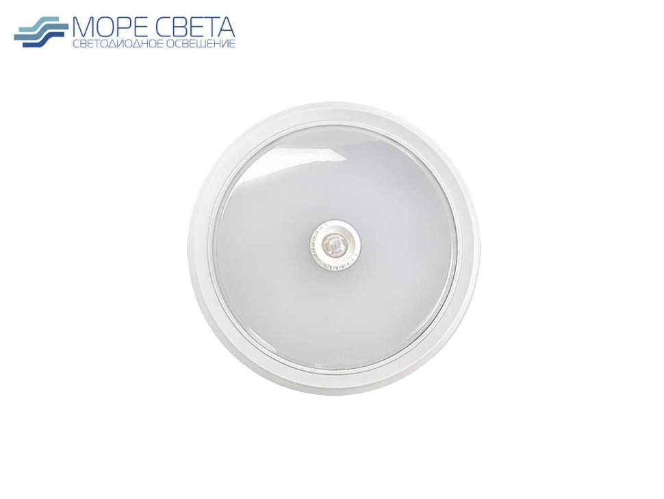 Р-Накладной LED светильник LLT СПБ-2Д 10W 4000К IP40 датчик движ. круг белый***
