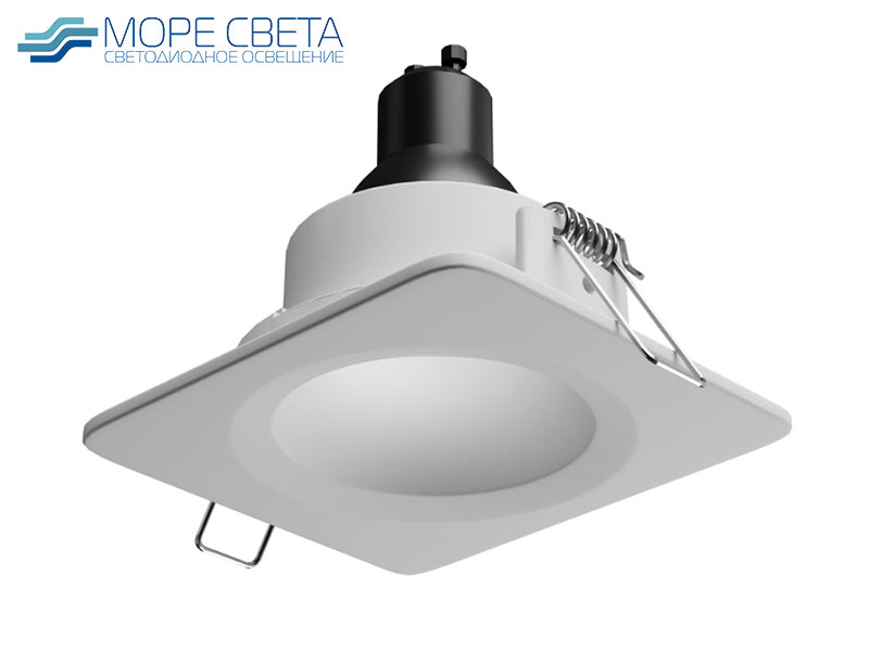 Встраиваемый светильник LL Nouga UP-C2008SW под лампу GU10 IP20 белый Встраиваемый светильник LL Nouga UP-C2008SW под лампу GU10 IP20 белый