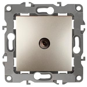 12-3101-04 ЭРА Розетка TV одиночная, IP20, Эра12, шампань 12-3101-04 ЭРА Розетка TV одиночная, IP20, Эра12, шампань