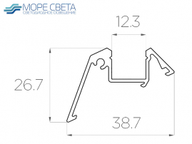 Светодиодный профиль SL-4119-D