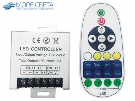 Контроллер RF23-D2 (CCT, 12-24V, 36A, 432-864W, Пду RF, Белый)