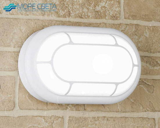 Накладной LED светильник ES LTB08 18W 4000К IP54 овал белый***