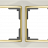 Рамка на 2 поста Werkel WL03-Frame-02-ivory-GD Слоновая кость / золото*** Рамка на 2 поста Werkel WL03-Frame-02-ivory-GD Слоновая кость / золото***