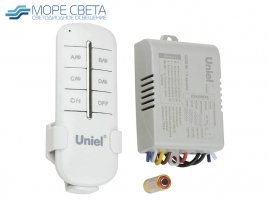 Пульт управления освещением Uniel UCH P005-G4 (220V, 4x1000W, 30M, белый)