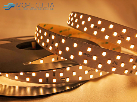 Светодиодная лента Lux SL SMD2835 252LED 27W 3000-3200K 24V IP20 19mm Теплая белая