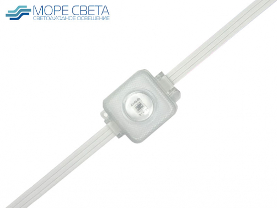 Светодиодные пиксели SL-Flash-PXL5056 (20SMD x 1W, 24V, IP65, уп. 20шт) бегущий огонь проз. с линзой