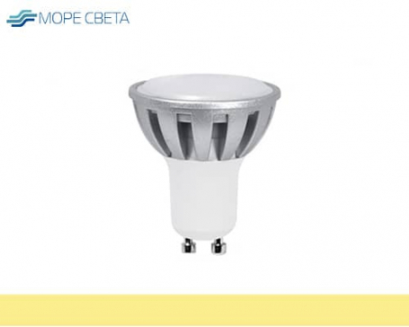 Светодиодная лампа GU10 5-6W 2700-3200K 220V теплая белая