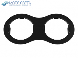 Рамка Lightstar X2 214627 для светильника LIGHTSTAR DOMINO ROUND черный