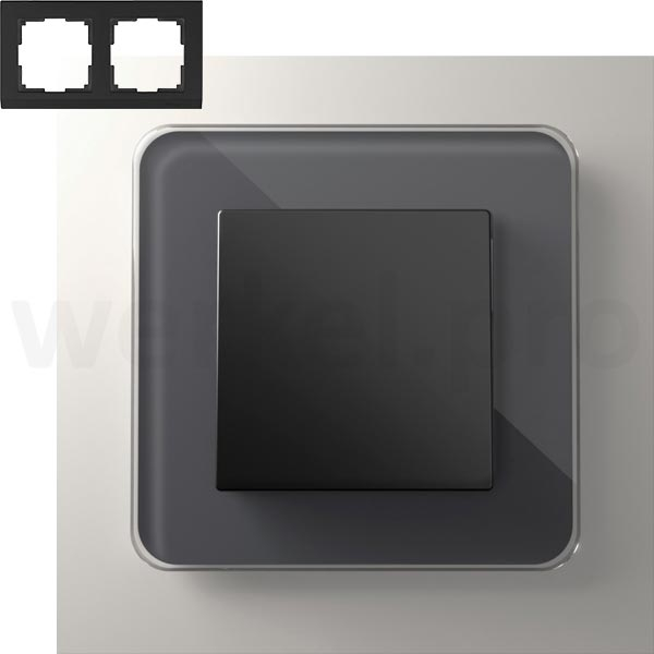 Рамка на 2 поста Werkel W0022440 Elite Графит