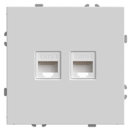 STEKKER ЭМИЛИ Розетка (механизм) 2-я компьютерная RJ-45 БЕЛЫЙ ФАРФОР  RST16-5111-01 IP20