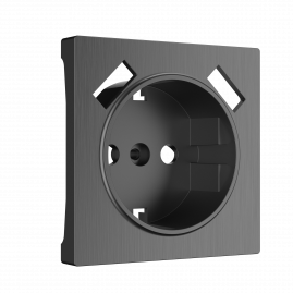Накладка для USB розетки Werkel W1179504 Графит рифленый