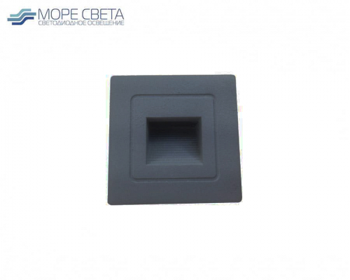 Лестничный LED светильник Gala GL380S-3K-GR 3W 3000K IP20 квадрат серый