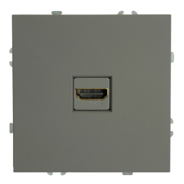STEKKER ЭМИЛИ Розетка (механизм)  HDMI 2.0 Type A  ПЛАТИНОВО СЕРЫЙ  RST00-5118-10 IP20