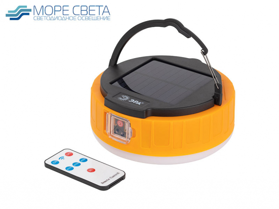 Фонарь светодиодный ЭРА KA-701 акку power bank + солнечная батарея + пульт