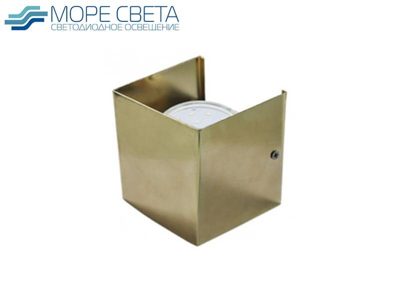 Р-Настенный светильник Ecola N51 под лампу 1xGX53 золото***