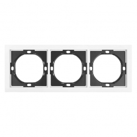 STEKKER МИЯ Рамка 3-я БЕЛАЯ МАГНОЛИЯ PFR00-3003-01 IP20