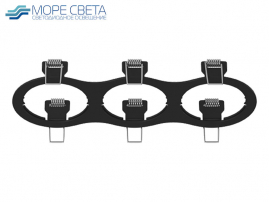 Рамка Lightstar X3 217637 для светильника LIGHTSTAR INTERO-16 Круг черная