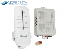 Пульт управления освещением Uniel UCH P005-G2 (220V, 2x1000W, 30M, белый)