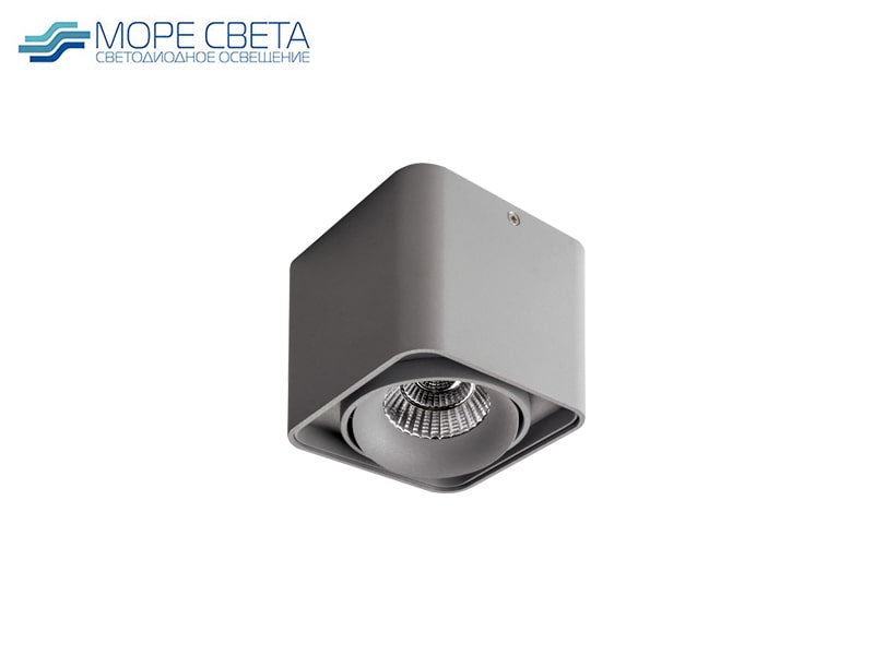 Р-Накладной светильник Lightstar Monocco 212519 под лампу GU10 Квадрат серый***
