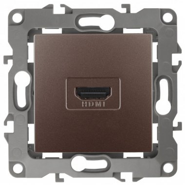 12-3114-13 ЭРА Розетка HDMI, IP20, Эра12, бронза 12-3114-13 ЭРА Розетка HDMI, IP20, Эра12, бронза