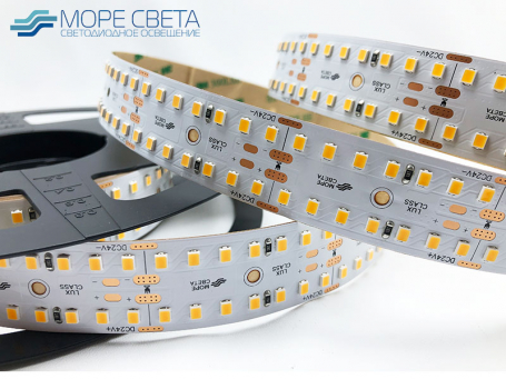 Светодиодная лента Lux SL SMD2835 280LED 25W 2700-2900K 24V IP20 24mm 2ряда Теплая белая