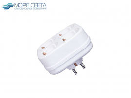 Разветвитель TOKER 4T4 на 4 розетки 16A белый