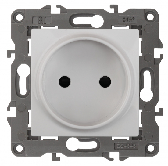 14-2105-01 ЭРА Розетка 2P, 16A-250В, IP20, Эра Elegance, белый