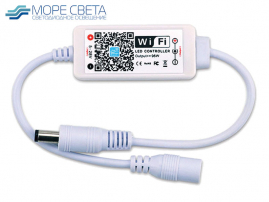Контроллер Wi-Fi Mini-D (Dimm, 5-24V, 8A, 40-96-192W, Белый)