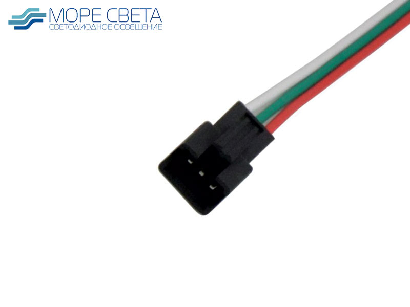 Коннектор выводной 3-Pin "Мама" для св.лент бегущий огонь