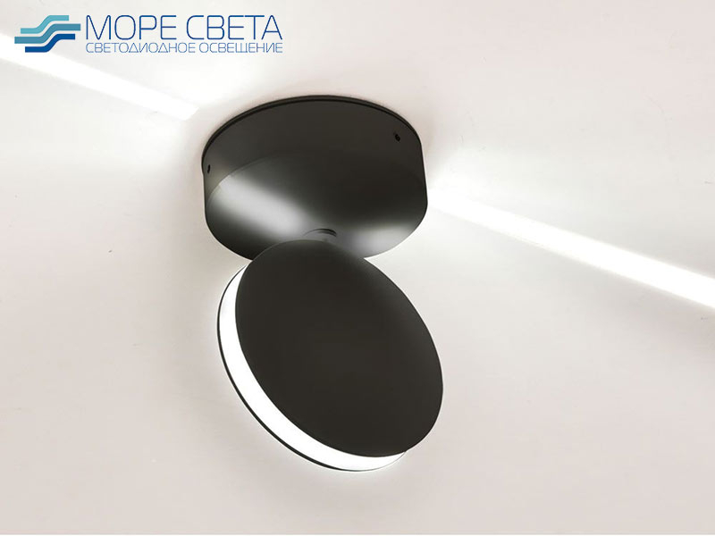 Настенный LED светильник SL-62B-4K 7W 4000K IP54 черный
