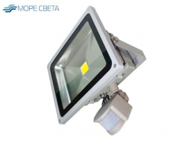 Светодиодный прожектор с датчиком движения GTAB-S-20-IP65-6500 20W IP65 220V холодный белый