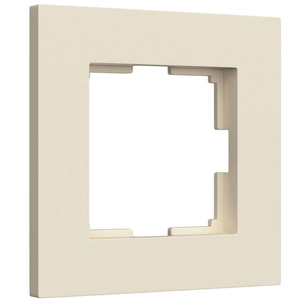 Рамка Slab на 1 пост Werkel W0012962 Айвори матовый Рамка Slab на 1 пост Werkel W0012962 Айвори матовый