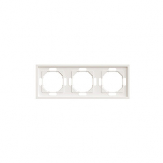 Рамка STEKKER, PFR00-5003-08 3-местная, серия Эмили, кашемир, soft touch