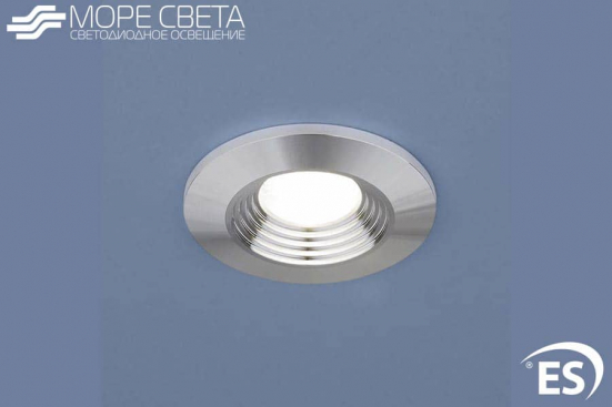 Встраиваемый LED светильник ES 9903-SL 3W 4000-4500K 220V Круг хром***