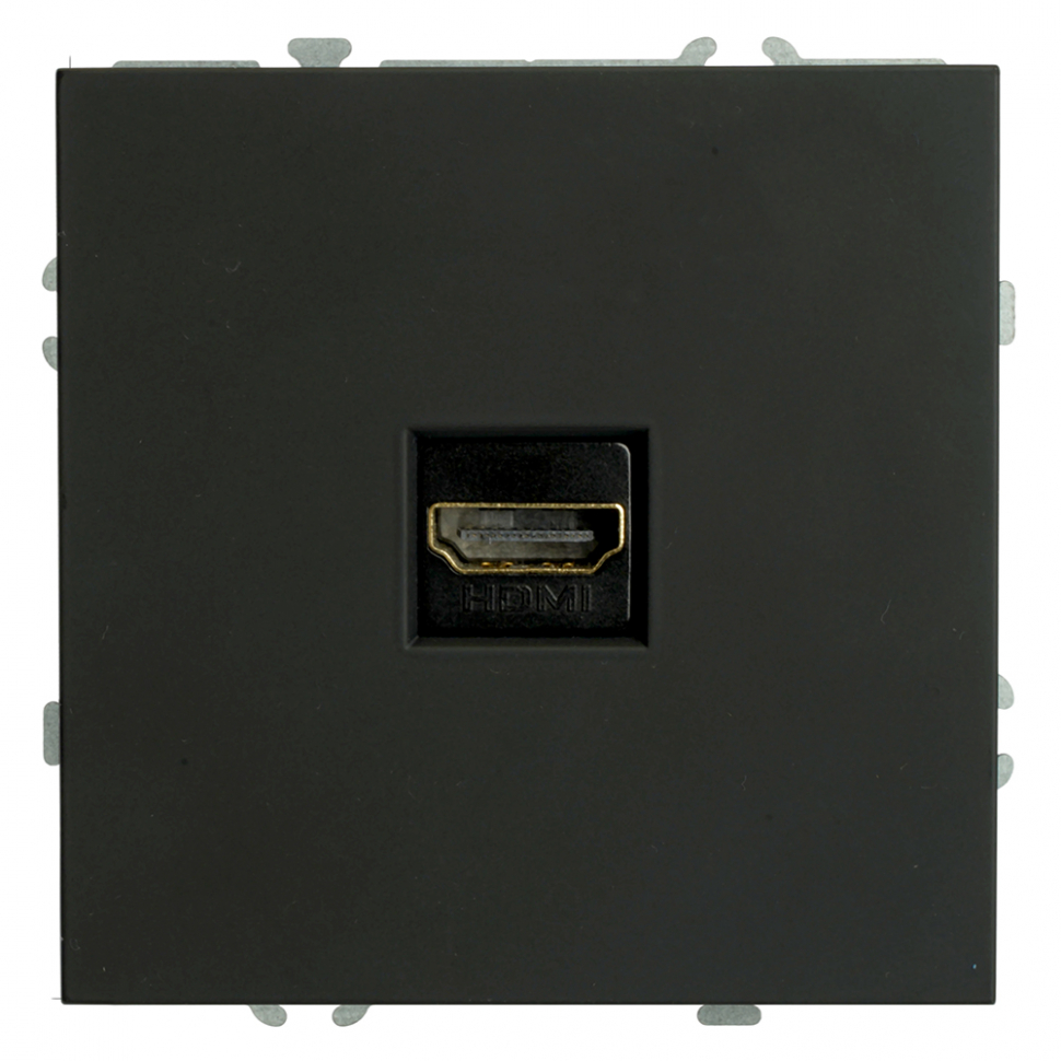 STEKKER ЭМИЛИ Розетка (механизм) HDMI 2.0 Type A ЧЕРНЫЙ УГОЛЬ RST00-5118-05 IP20 STEKKER ЭМИЛИ Розетка (механизм) HDMI 2.0 Type A ЧЕРНЫЙ УГОЛЬ RST00-5118-05 IP20