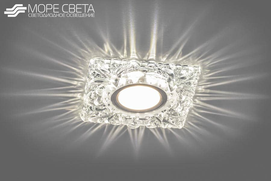 Р-Встраиваемый светильник с подсветкой FN CD920 MR16 GU5.3 прозрачный хром*** Р-Встраиваемый светильник с подсветкой FN CD920 MR16 GU5.3 прозрачный хром***