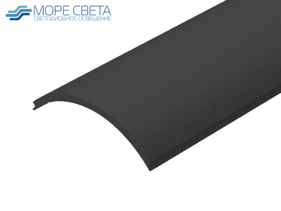 Рассеиватель R20-Black для профиля Nugl-16x16, 2406, 7516 черный