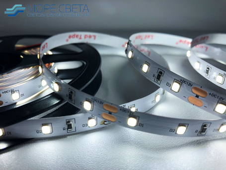 Светодиодная лента SMD2835 60LED 4.8W 12V IP20 Холодная белая
