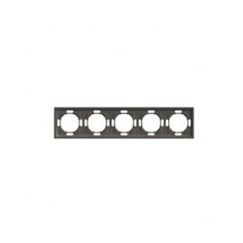 Рамка STEKKER, PFR00-5005-09 5-местная, серия Эмили, антрацит, soft touch