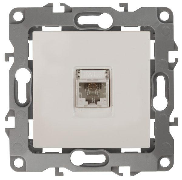 12-3105-02 ЭРА Розетка телефонная RJ11, IP20, Эра12, слоновая кость 12-3105-02 ЭРА Розетка телефонная RJ11, IP20, Эра12, слоновая кость