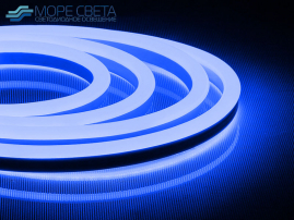 Неон светодиодный гибкий SMD2835 8x16 9.6W 220V IP67 Синий