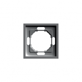 Рамка STEKKER, PFR00-5001-09 1-местная, серия Эмили, антрацит, soft touch