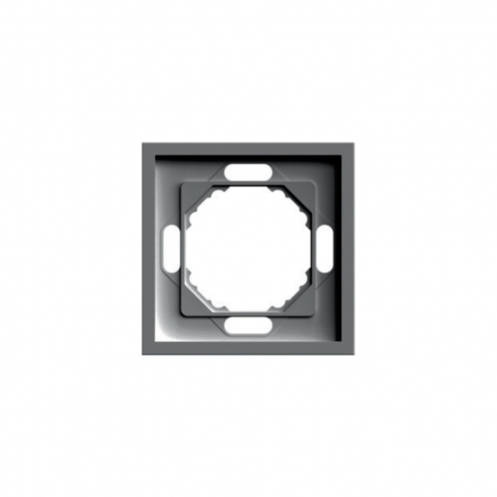 Рамка STEKKER, PFR00-5001-09 1-местная, серия Эмили, антрацит, soft touch